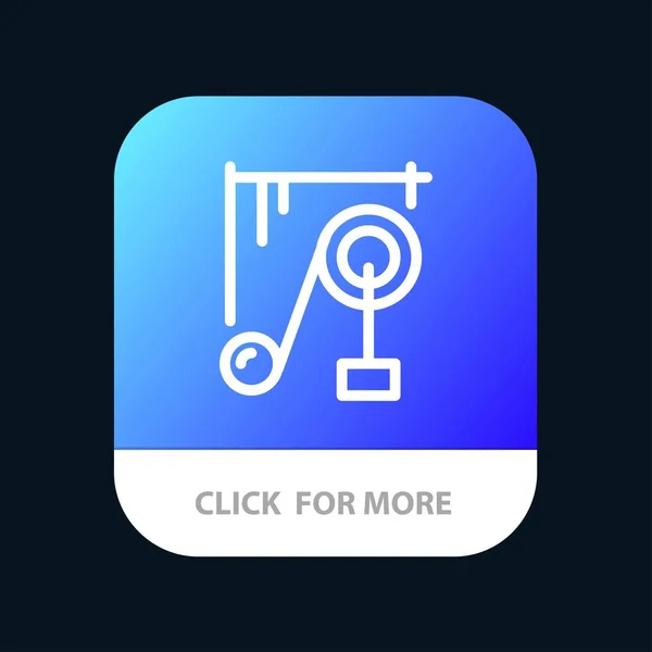 Gerät, Maschine, Wissenschaft, Science Machine mobile App-Taste. und — Stockvektor