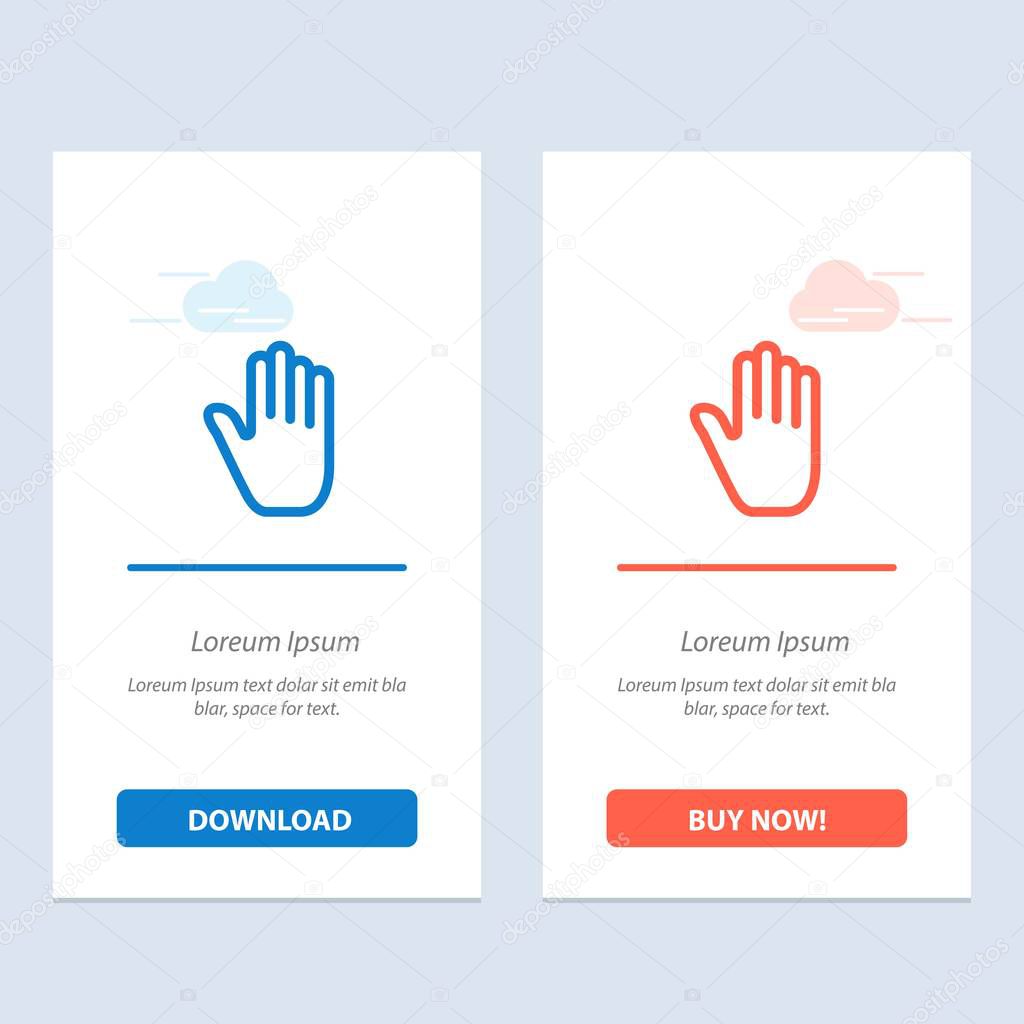 Body Language, Gestures, Hand, Interface,  Blue and Red Download