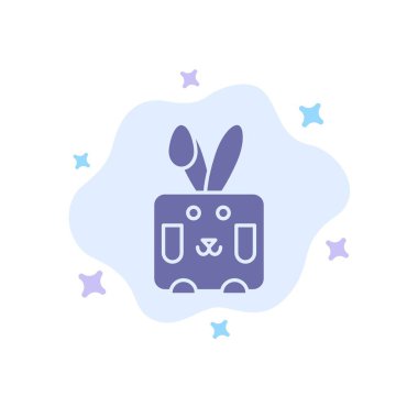 Bunny, Paskalya, Tavşan, Soyut Bulut Backg Tatil Mavi Simge