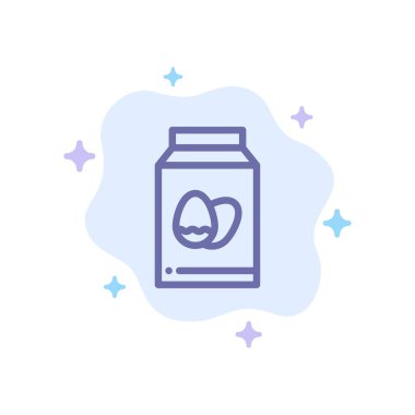 Yumurta, Şişe, Paskalya, Soyut Bulut Backgro Tatil Mavi Simge