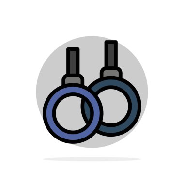 Atletik, yüzük, spor, sağlık soyut daire arka plan FLA