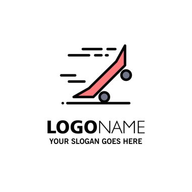 Hızlı, Ride, Binicilik, Kaykay, Kaykay İş Logo Templat