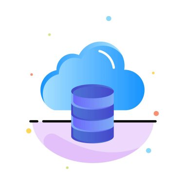 Bulut, Bilgisayar, Para, Dolar Soyut Düz Renk Simge Templat