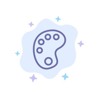 Soyut Bulut Arka Planda Çizim, Eğitim, Mavi SimgeYi Boya