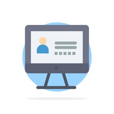 Bilgisayar, İnternet, Güvenlik Soyut Daire Arka Plan Düz col