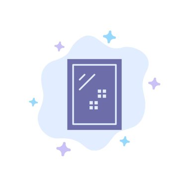 Soyut Bulut Backgro'da Kapı, Ayna, Temizlik, Mavi Yiy