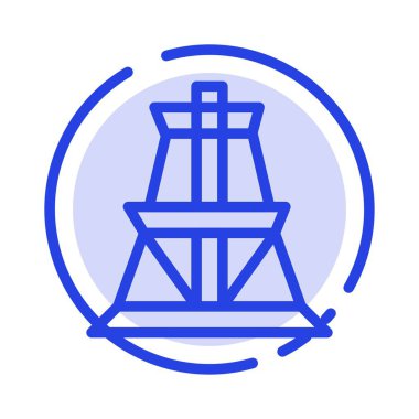 Elektrik, Enerji, Şanzıman, İletim Kulesi Mavi Noktalı