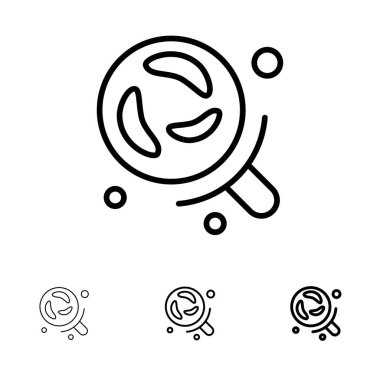 Bakteri, Laboratuvar, Araştırma, Bilim Kalın ve ince siyah çizgi