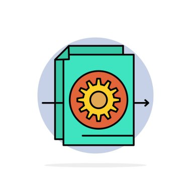 Belge, Dosya, Dişli, Ayarlar Soyut Daire Arka Plan Düz c