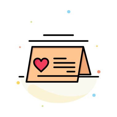 Takvim, Aşk, Evli, Düğün Soyut Düz Renk Simge Templa