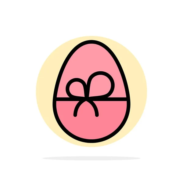 Яйце, Подарунок, Великдень, Природа Абстрактне коло Тло Плоский колір — стоковий вектор
