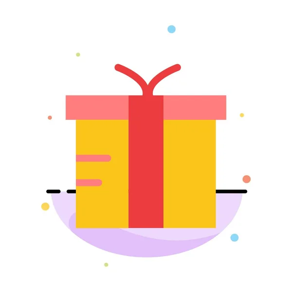 상자, 물류, 선물, 글로벌 추상 평면 색상 아이콘 템플릿 — 스톡 벡터