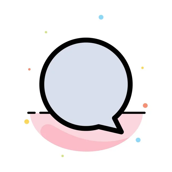 Chat, Instagram, Interface abstracte platte kleur pictogram sjabloon — Stockvector
