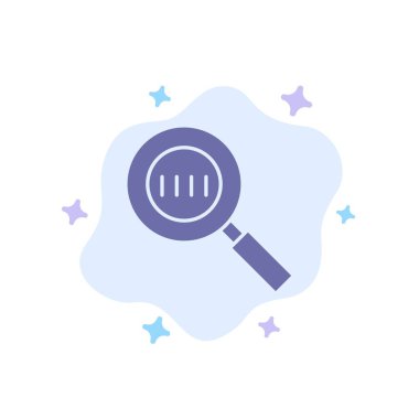 Kod, Kod Arama, Büyüteç, Soyut C'de Büyüteç Mavi Simge