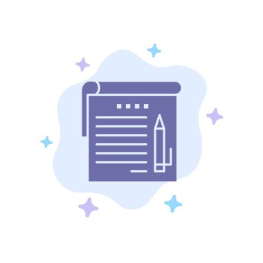 Öğrenci, Notlar, Notlar, Eğitim Mavi Simge Soyut Bulut Geri