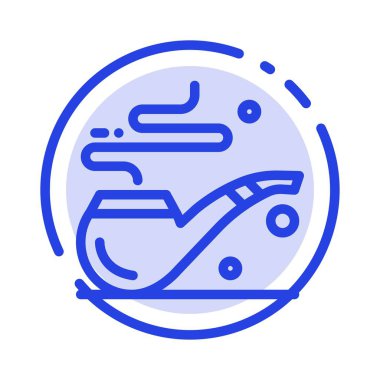 Boru, Duman, St Patrick, Tüp Mavi Noktalı Hat Hattı Simgesi