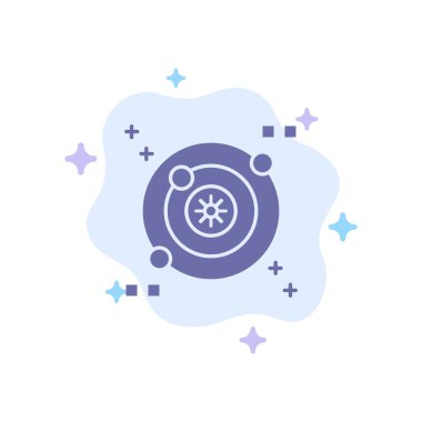 Soyut Bulut Arka Planda Galaksi, Yörünge, Uzay Mavisi Simgesi