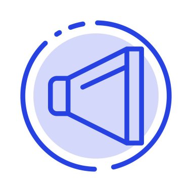 Ses, Hoparlör, Ses Mavi Noktalı Çizgi Simgesi