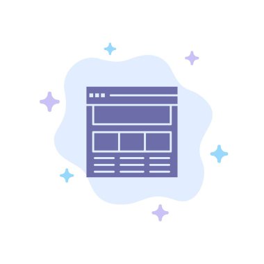 Web sitesi, Sayfa, Arayüz, Web, Soyut Clou Online Mavi Simge