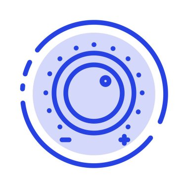 Ses, Kontrol, Kazanç, Seviye, Ses Mavi Noktalı Çizgi Simgesi