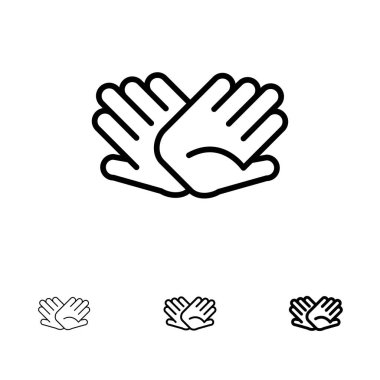 Charity, Eller, Yardım, Yardım, İlişkiler Kalın ve ince siyah lin