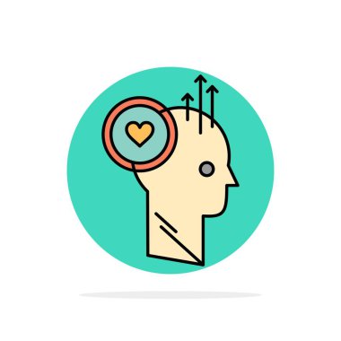 Kullanıcı, Gibi, Personel, Ofis, Fikir Soyut Daire Arka Plan Düz 