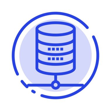 Dolar, Sunucu, Para, Computing Mavi Noktalı Çizgi Simgesi