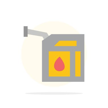 Araba, Gaz, Benzin, İstasyon Soyut Daire Arka Plan Düz renk 