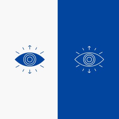 Göz, sembol, gizli toplum, üye, çizgi ve glif katı simgesi 