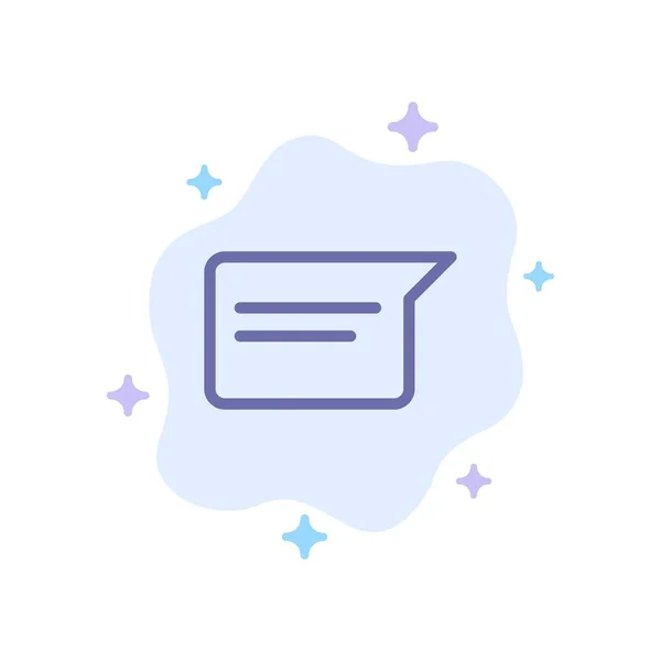 Chat, Basic, Chatting, Ui Blue Icon on Abstract Cloud background — стоковый вектор
