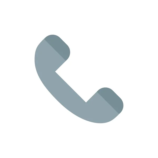 Appel, Contact, Téléphone, Téléphone Flat Color Icon. icône vectorielle ba — Image vectorielle