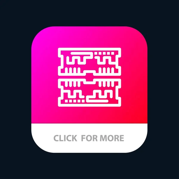 Karty, komponenta, tlačítko Computer Mobile App. Android a iOS li — Stockový vektor