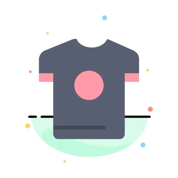 Modèle abstrait d'icône de couleur plate de printemps, chemise, sport — Image vectorielle
