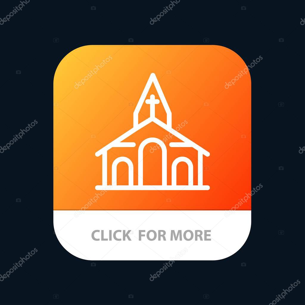 Building, Christmas, Church, Spring Mobile App Button. Android a