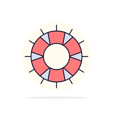 yardım, lifebuoy, lifesaver, kaydetmek, destek Düz Renk Simge Vektör