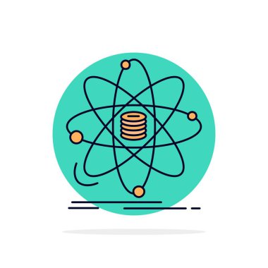 Analiz, veri, bilgi, araştırma, bilim Düz Renk Simge V