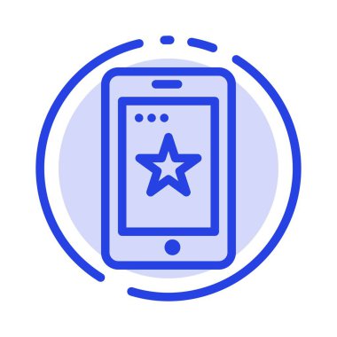 Cep Telefonu, Cep, İrlanda Mavi Noktalı Hat Hattı Simgesi