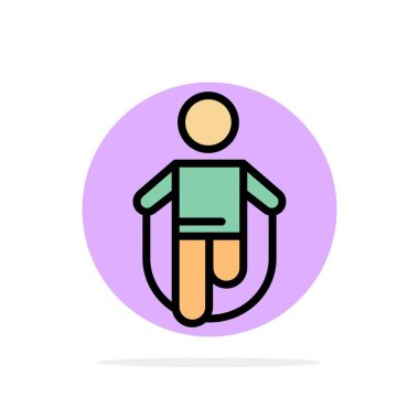 Aktivite, Atlama, Atlama, İp, Atlama Soyut Daire Backgrou