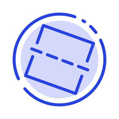 Resim, Fotoğraf, Düzleştirmek Mavi Noktalı Çizgi Simgesi