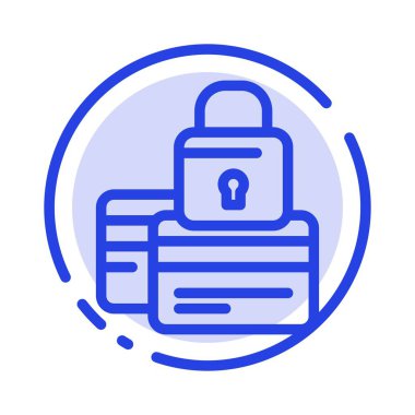 Bankacılık, Kart, Kredi, Ödeme, Güvenli, Güvenlik Mavi Noktalı Lin