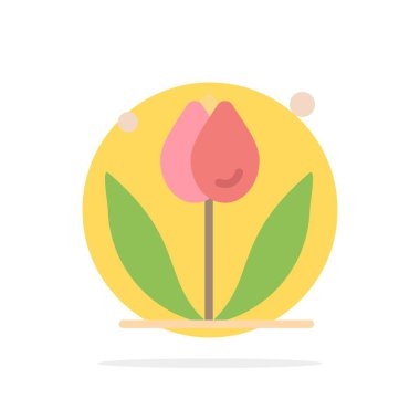 Çiçek, çiçek, Doğa, bahar soyut daire arka plan düz c