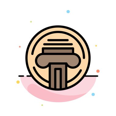 Yazıcı, Tür, Daktilo, Yazar Soyut Düz Renk Simgesi Templ