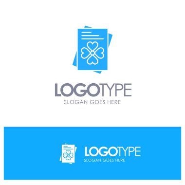 Pasaport, Dünya, İrlanda Mavi Katı Logo sloganı için yer ile