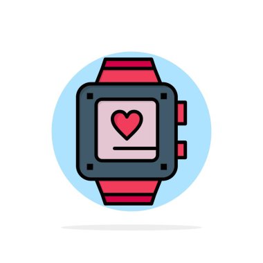 El izle, Aşk, Kalp, Düğün Soyut Daire Arka Plan Düz