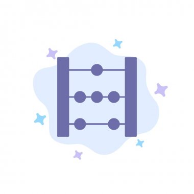 Abacus, Eğitim, Soyut Bulut Arka Plan Matematik Mavi Simge