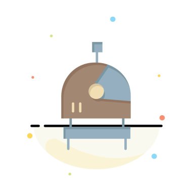 Astronot, Kask, Space Abstract Düz Renk Simgesi Şablonu