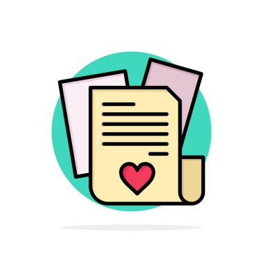 Dosya, Aşk, Kalp, Düğün Soyut Daire Arka Plan Düz renk