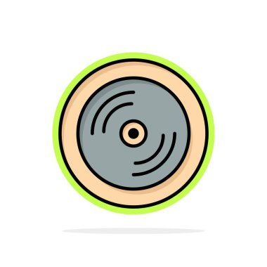 Cd, Dvd, Disk, Eğitim Soyut Daire Arka Plan Düz renk I