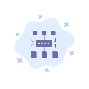 Abstract Cloud B 'de algoritma, program, Kullanıcı, belge mavi simgesi