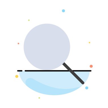 Arama, Araştırma, Temel, Ui Soyut Düz Renk Simgesi Şablonu